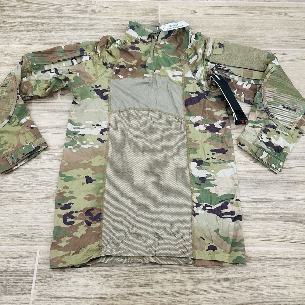 Massif Army Combat Shirt Mens M Camo Multicam Flame Resistant Made in USA ACS